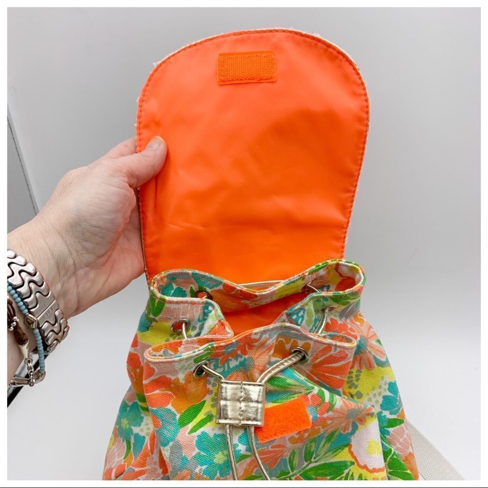 Little Girls Floral Target Cloth Backpack NWOT - Picture 3 of 10